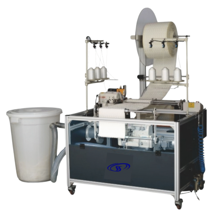 SS-FG-ST-B Mattress Double sewing heads flanging machine